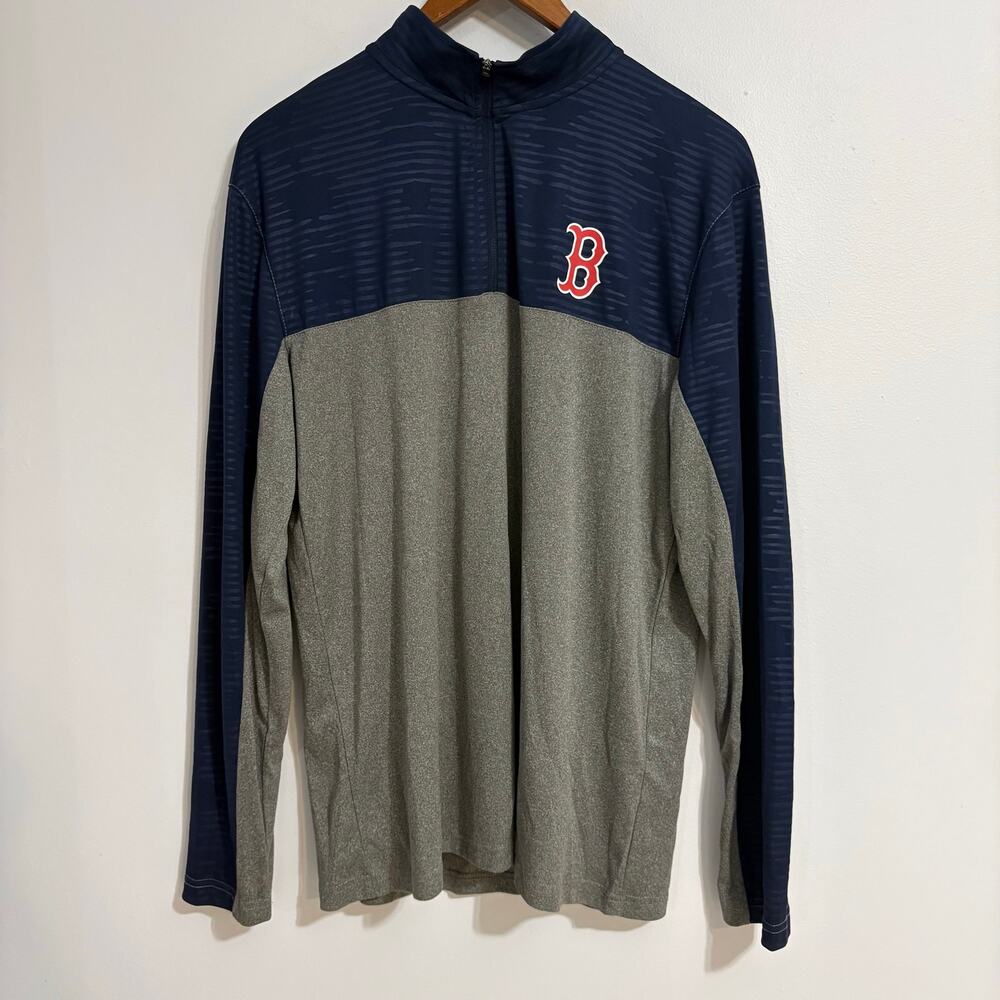 Boston Red Sox Quarter Zip Fanatics Mne's Medium Lightweight Athletic Longsleeve